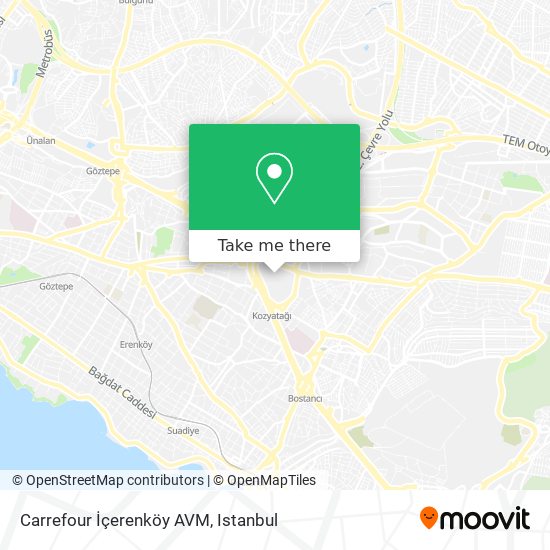 Carrefour İçerenköy AVM map
