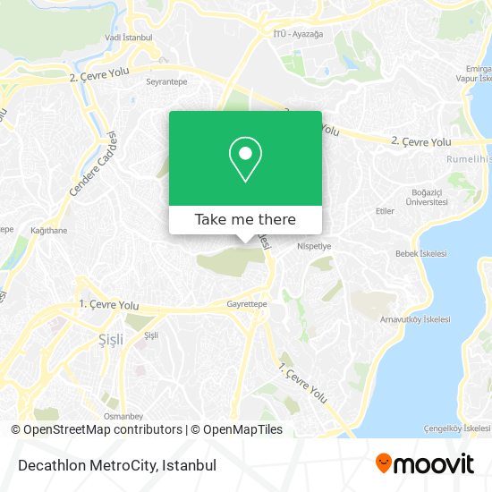 how to get to decathlon metrocity in levent besiktas by bus metro cable car or tram