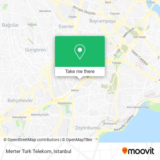 Merter Turk Telekom map