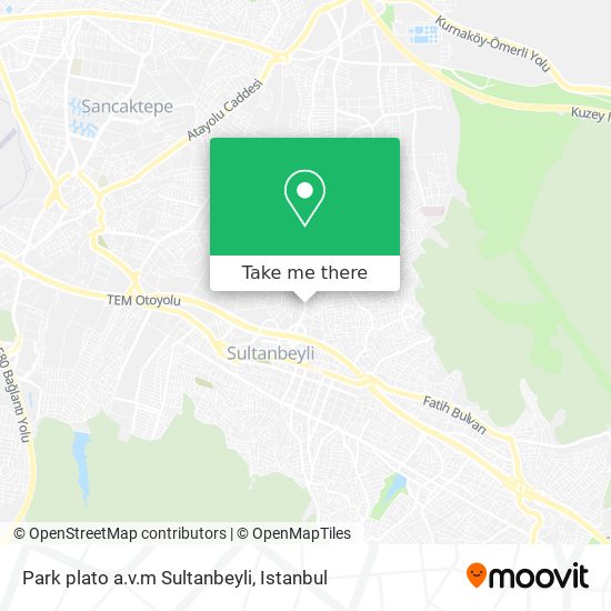Park plato a.v.m Sultanbeyli map