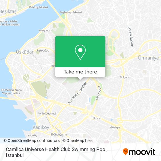Camlica Universe Health Club Swimming Pool map
