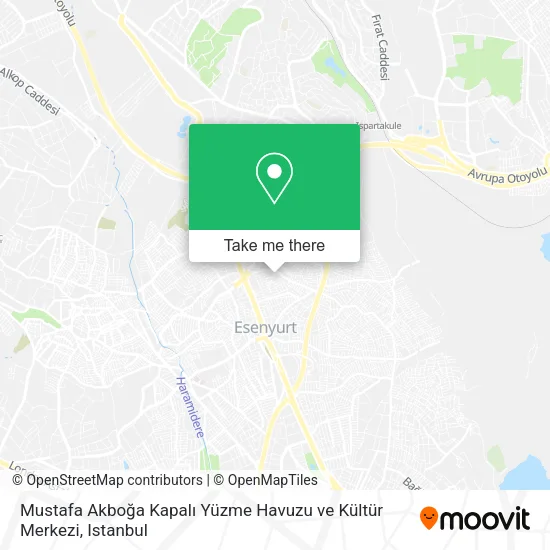 Mustafa Akboğa Kapalı Yüzme Havuzu ve Kültür Merkezi map