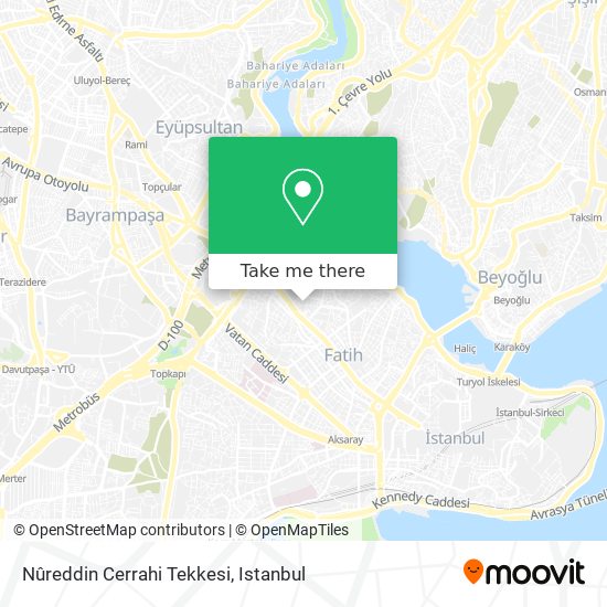 Nûreddin Cerrahi Tekkesi map