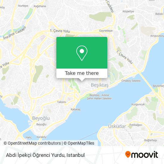 Abdi İpekçi Öğrenci Yurdu map