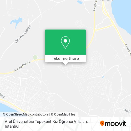 Arel Üniversitesi Tepekent Kız Öğrenci Villaları map