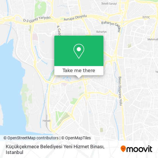 Küçükçekmece Belediyesi Yeni Hizmet Binası map