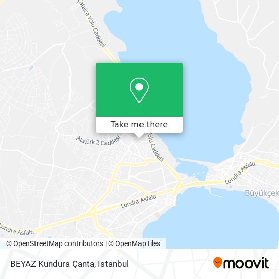 BEYAZ Kundura Çanta map