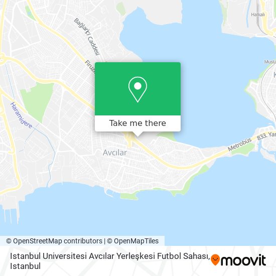 Istanbul Universitesi Avcılar Yerleşkesi Futbol Sahası map