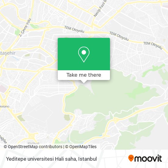 Yeditepe universitesi Hali saha map