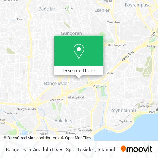 Bahçelievler Anadolu Lisesi Spor Tesisleri map
