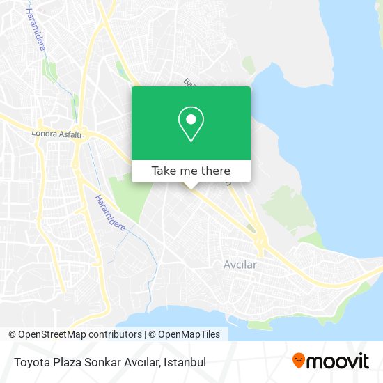 Toyota Plaza Sonkar Avcılar map