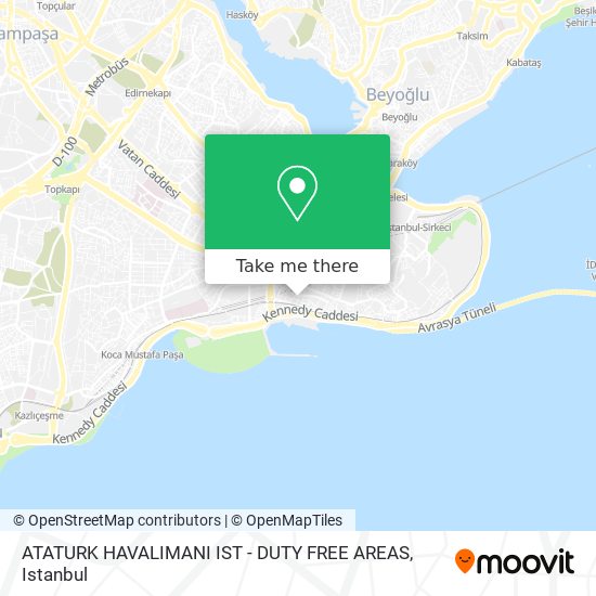 ATATURK HAVALIMANI IST - DUTY FREE AREAS map