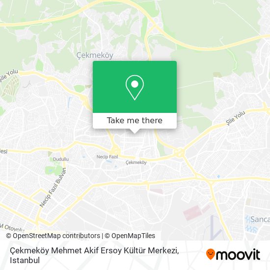 Çekmeköy Mehmet Akif Ersoy Kültür Merkezi map