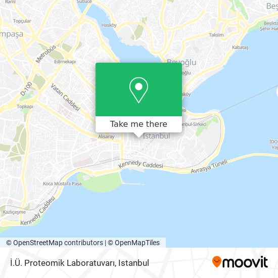 İ.Ü. Proteomik Laboratuvarı map