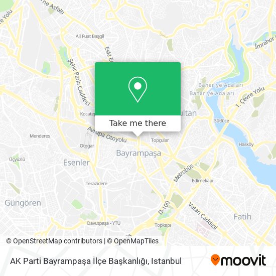 AK Parti Bayrampaşa İlçe Başkanlığı map