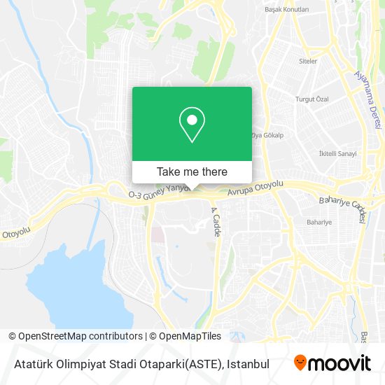 Atatürk Olimpiyat Stadi Otaparki(ASTE) map