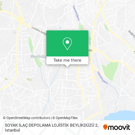 SOYAK İLAÇ DEPOLAMA LOJİSTİK BEYLİKDÜZÜ 2 map