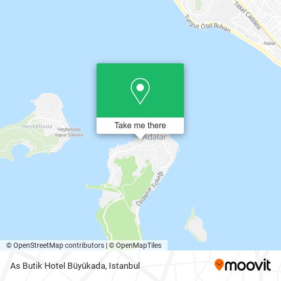 As Butik Hotel Büyükada map