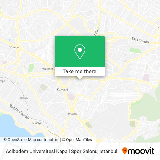 Acibadem Universitesi Kapali Spor Salonu map