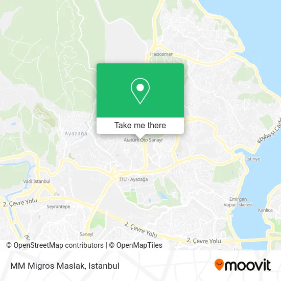 MM Migros Maslak map