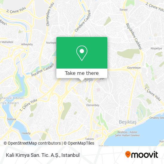 Kali Kimya San. Tic. A.Ş. map