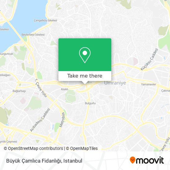 Büyük Çamlıca Fidanlığı map