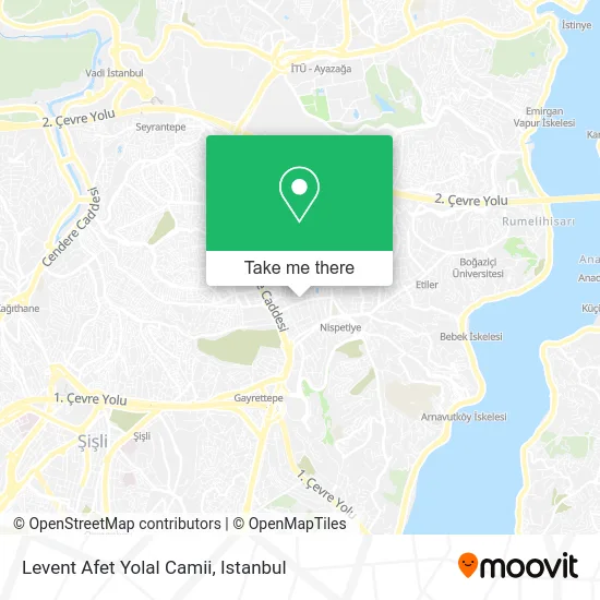 Levent Afet Yolal Camii map