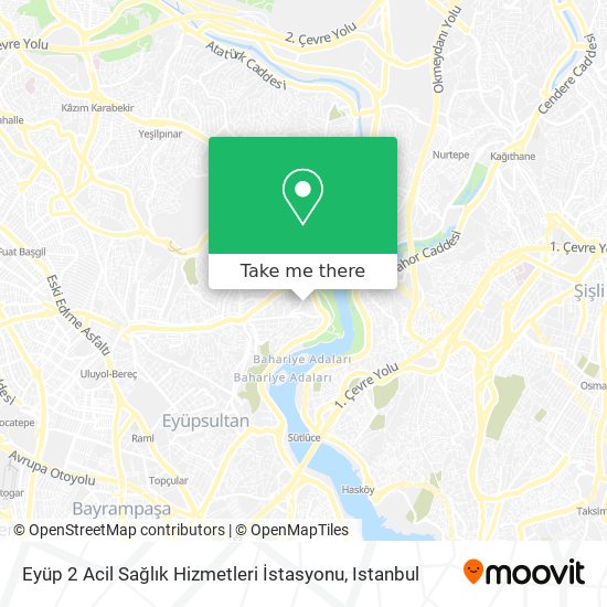 Eyüp 2 Acil Sağlık Hizmetleri İstasyonu map