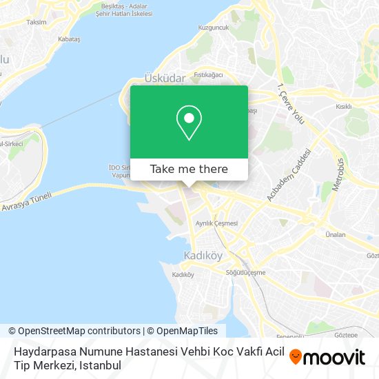 Haydarpasa Numune Hastanesi Vehbi Koc Vakfi Acil Tip Merkezi map