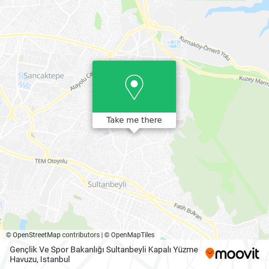 Gençlik Ve Spor Bakanlığı Sultanbeyli Kapalı Yüzme Havuzu map