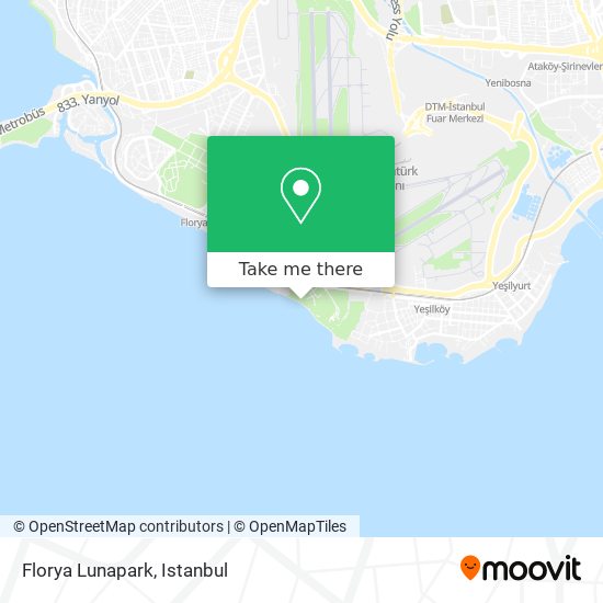 Florya Lunapark map