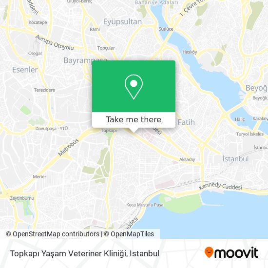 Topkapı Yaşam Veteriner Kliniği map