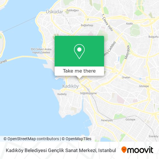 Kadıköy Belediyesi Gençlik Sanat Merkezi map