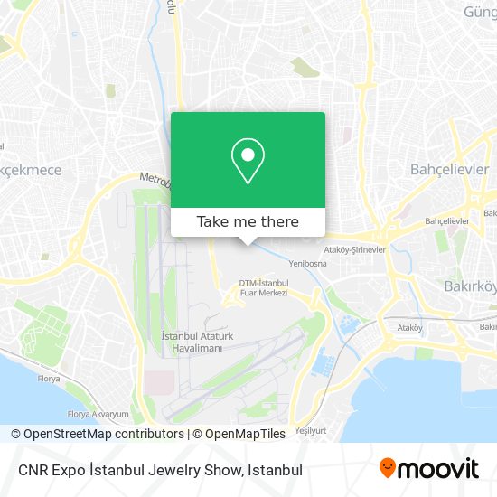 CNR Expo İstanbul Jewelry Show map