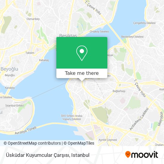 Üsküdar Kuyumcular Çarşısı map