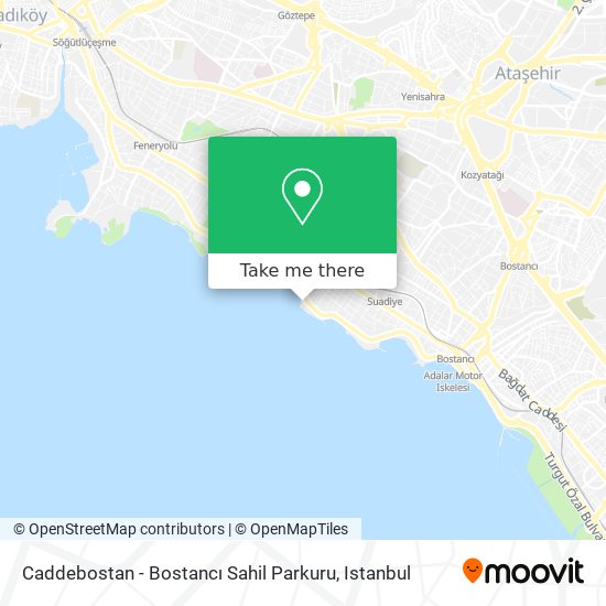 Caddebostan - Bostancı Sahil Parkuru map