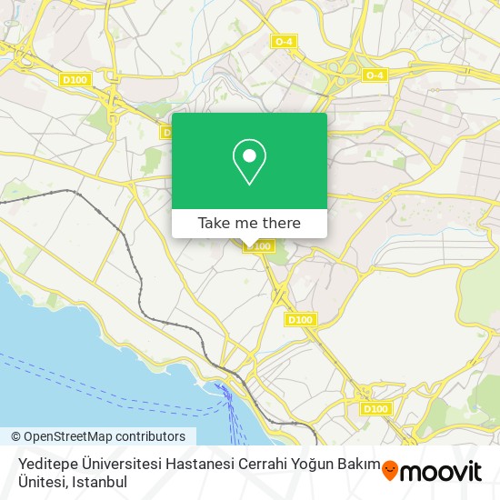 Yeditepe Üniversitesi Hastanesi Cerrahi Yoğun Bakım Ünitesi map