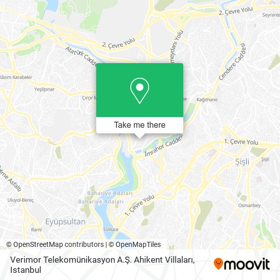 Verimor Telekomünikasyon A.Ş. Ahikent Villaları map