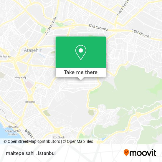 maltepe sahil map