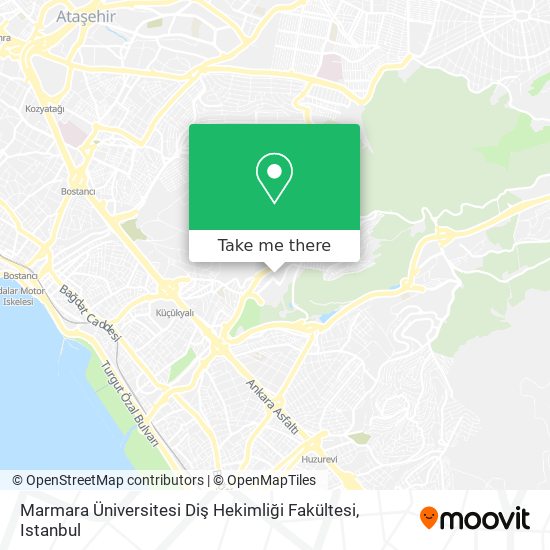 how to get to marmara universitesi dis hekimligi fakultesi in maltepe by bus cable car metro train or ferry
