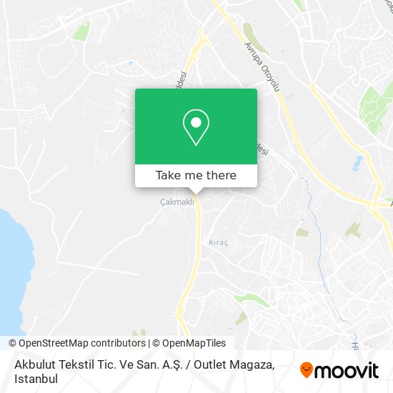 Akbulut Tekstil Tic. Ve San. A.Ş. / Outlet Magaza map