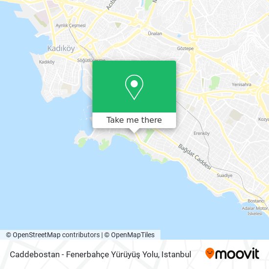 Caddebostan - Fenerbahçe Yürüyüş Yolu map