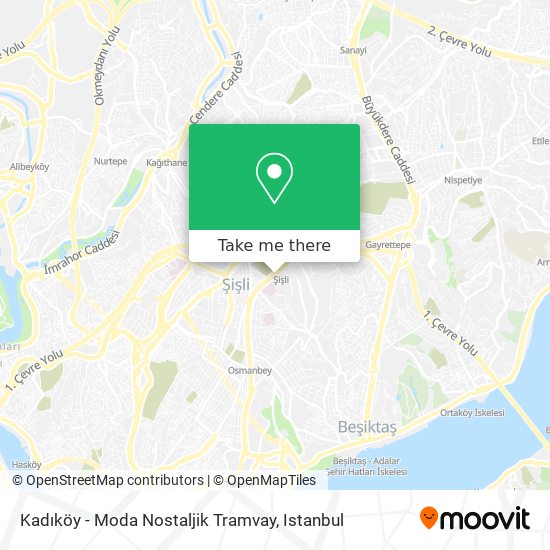 Kadıköy - Moda Nostaljik Tramvay map