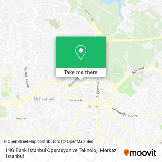 ING Bank İstanbul Operasyon ve Teknoloji Merkezi map