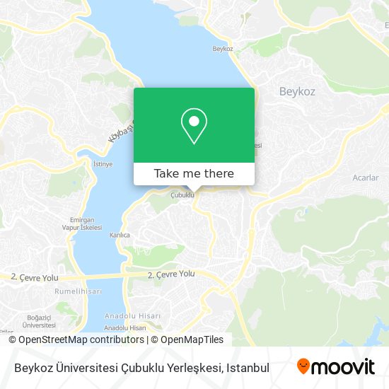 Beykoz Üniversitesi Çubuklu Yerleşkesi map