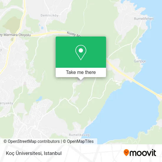 Koç Üniversitesi map