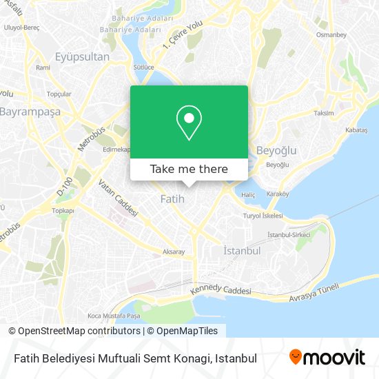 Fatih Belediyesi Muftuali Semt Konagi map