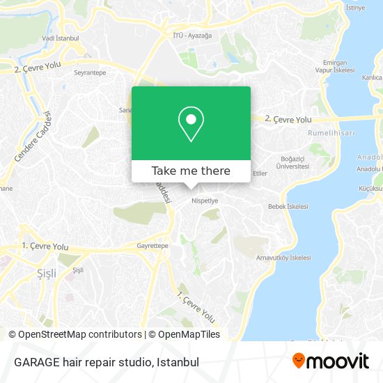 GARAGE hair repair studio map