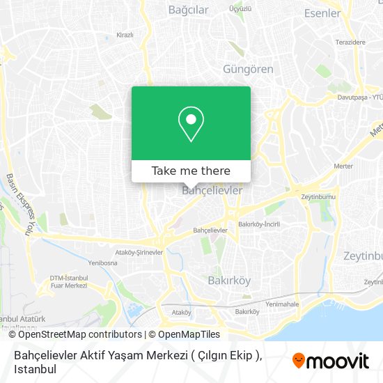 Bahçelievler Aktif Yaşam Merkezi ( Çılgın Ekip ) map