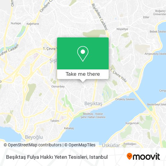 Beşiktaş Fulya Hakkı Yeten Tesisleri map